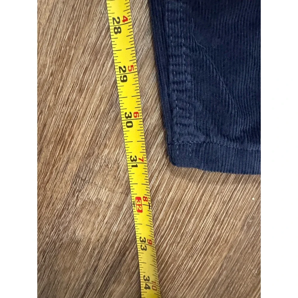 Banana Republic Corduroy Traveler Pants 38x32 Men's Navy Blue Slim Fit‎